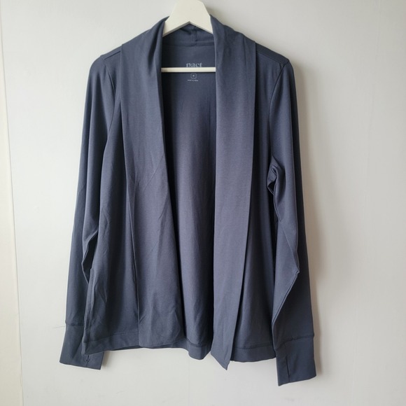 Pact Sweaters - Pact women's Organic Luxe Essential Swing Cardigan size M Navy long sleeve